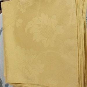 Gold Damask Cotton Napkins Set of 8